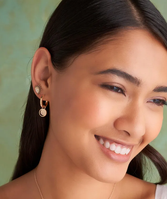 Olivia Burton Earrings Women Celestial Sun Rose Gold Plated Stud Earrings