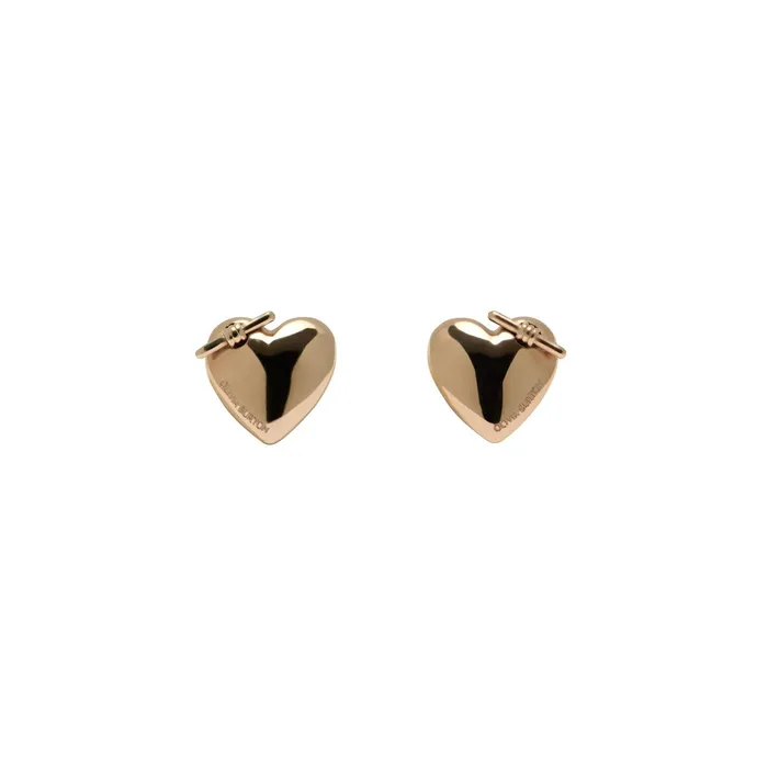 Olivia Burton Earrings Women Knot Heart Rose Gold Stud Earrings