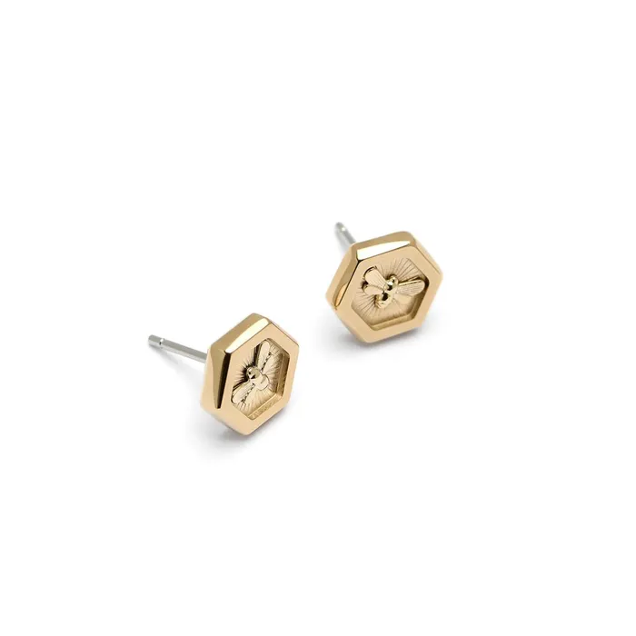 Olivia Burton Earrings Women Minima Bee Gold Stud Earrings