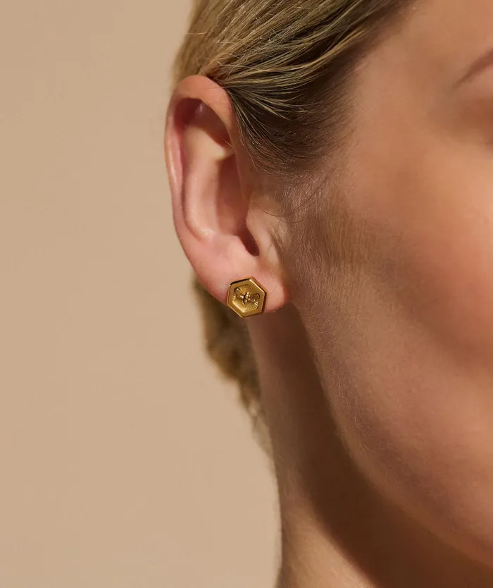Olivia Burton Earrings Women Minima Bee Gold Stud Earrings