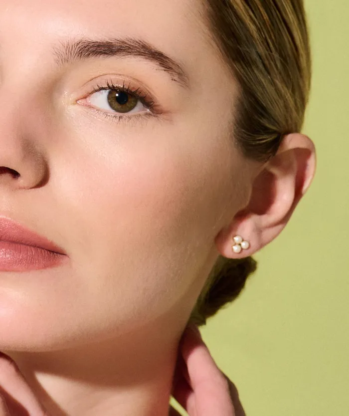 Olivia Burton Earrings Women Pearl Cluster Gold Stud Earrings