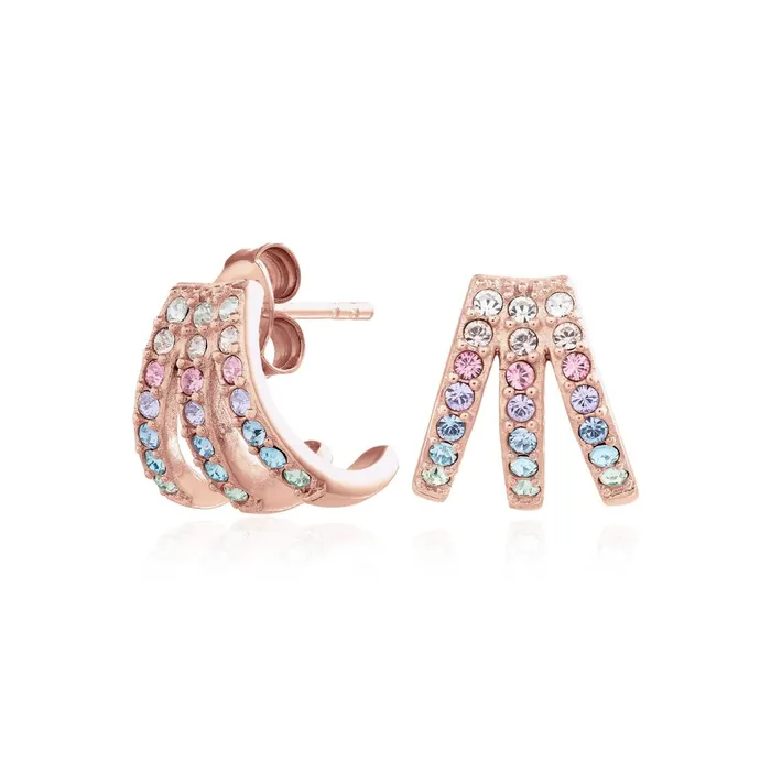 Olivia Burton Earrings Women Rose Gold Rainbow Claw Earrings