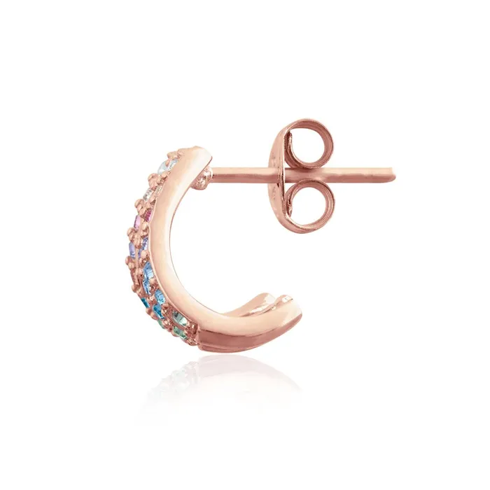 Olivia Burton Earrings Women Rose Gold Rainbow Claw Earrings