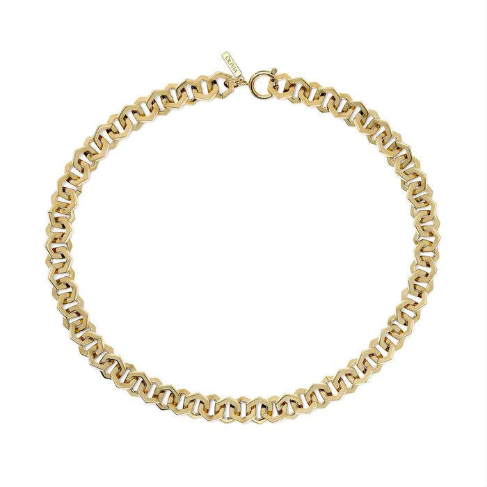 Olivia Burton Necklaces Women Honeycomb Gold Link Necklace