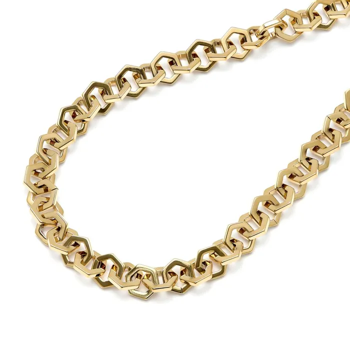 Olivia Burton Necklaces Women Honeycomb Gold Link Necklace