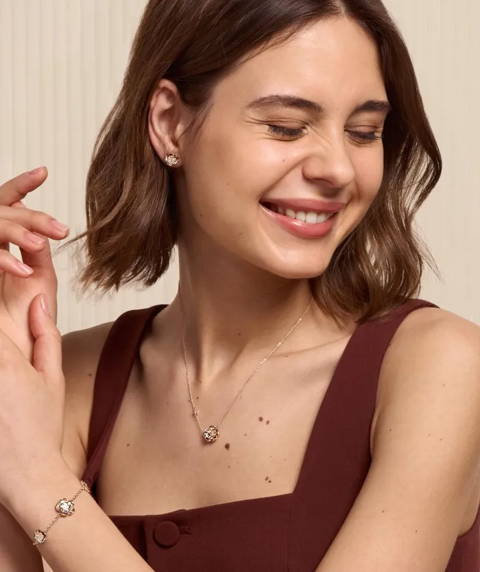 Olivia Burton Necklaces Women Tudor Rose Rose Gold Pendant Necklace