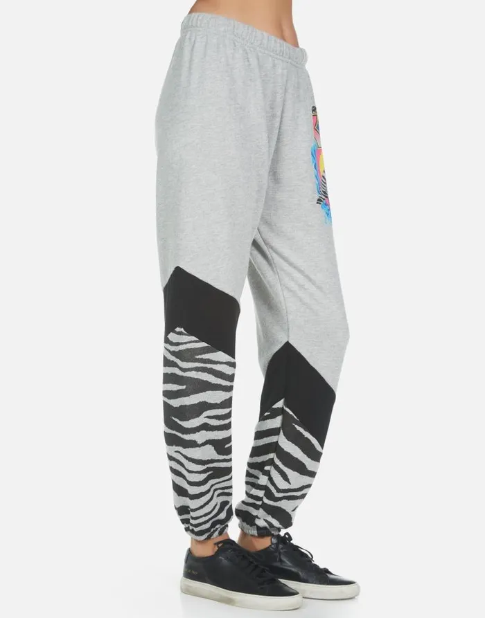 Ophelia KISS Animalize Heather Grey Women Lauren Moshi Long Sweatpants