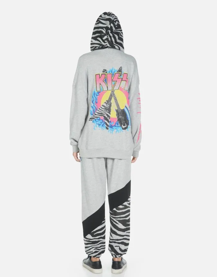 Ophelia KISS Animalize Heather Grey Women Lauren Moshi Long Sweatpants