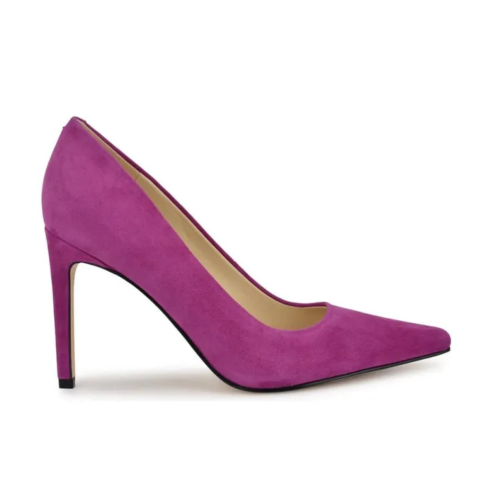 Oraye Dress Pumps Magenta Suede Women Nine West Heels