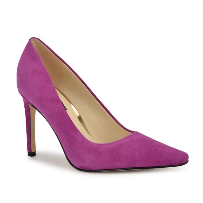 Oraye Dress Pumps Magenta Suede Women Nine West Heels