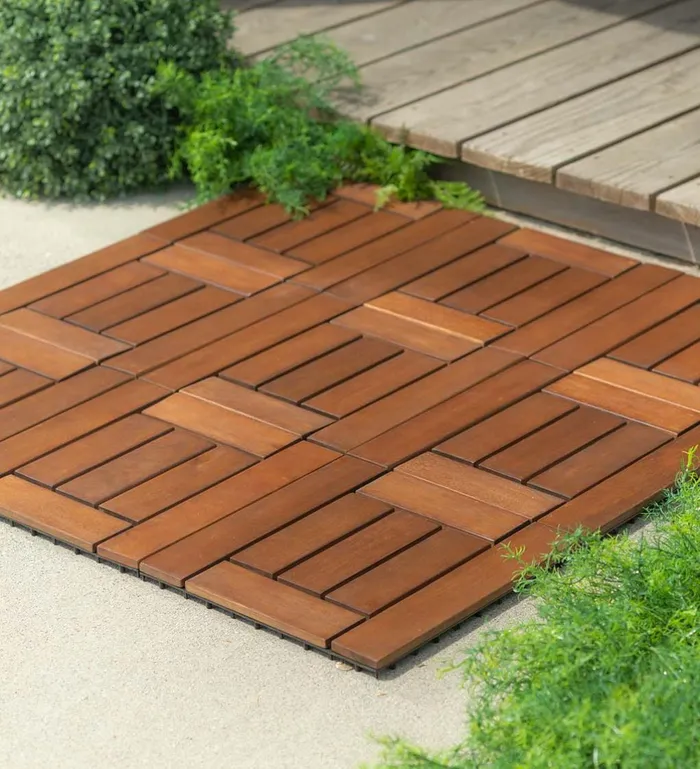 Outdoor Living 12034 Sq Eucalyptus Wood Tiles Box Of 12 Plow and Hearth Doormats and Boot Trays Outdoor Living 12034 Sq Eucalyptus Wood Tiles Box Of 12 Plow and Hearth Doormats and Boot Trays
