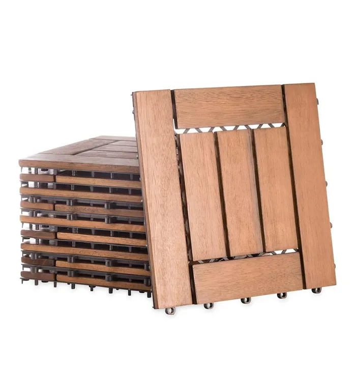 Outdoor Living 12034 Sq Eucalyptus Wood Tiles Box Of 12 Plow and Hearth Doormats and Boot Trays Outdoor Living 12034 Sq Eucalyptus Wood Tiles Box Of 12 Plow and Hearth Doormats and Boot Trays