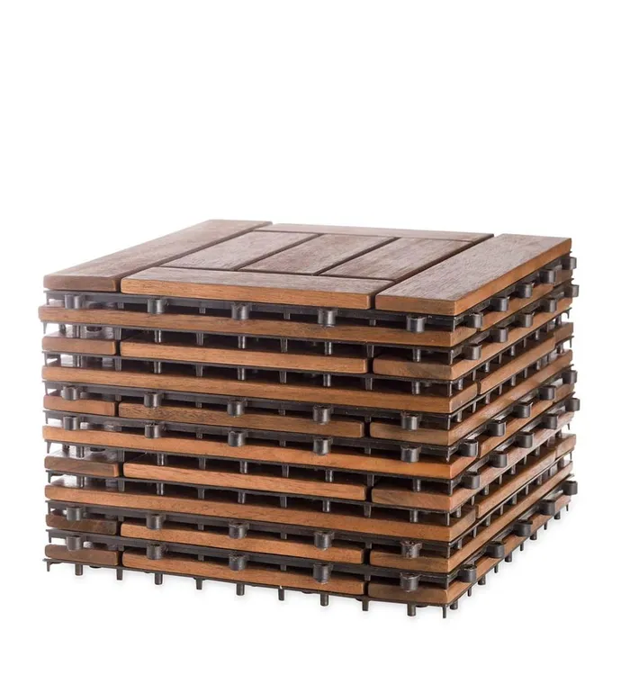 Outdoor Living 12034 Sq Eucalyptus Wood Tiles Box Of 12 Plow and Hearth Doormats and Boot Trays Outdoor Living 12034 Sq Eucalyptus Wood Tiles Box Of 12 Plow and Hearth Doormats and Boot Trays