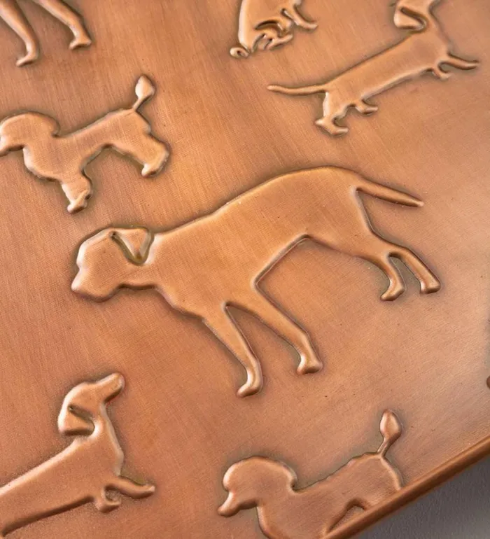 Outdoor Living Embossed Metal Dog Breeds Boot Tray Plow and Hearth Doormats and Boot Trays Outdoor Living Embossed Metal Dog Breeds Boot Tray Plow and Hearth Doormats and Boot Trays