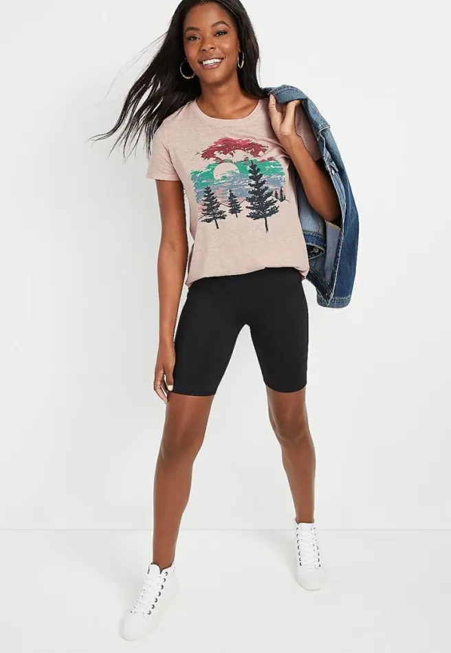 Outdoor Scenery Graphic Tee Women Maurices Tops