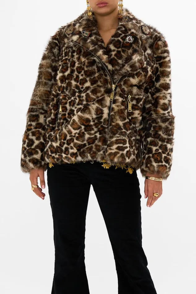 OVERSIZED FUR BIKER JACKET BORN IN BRUGES Born In Bruges Womens Camilla Jackets