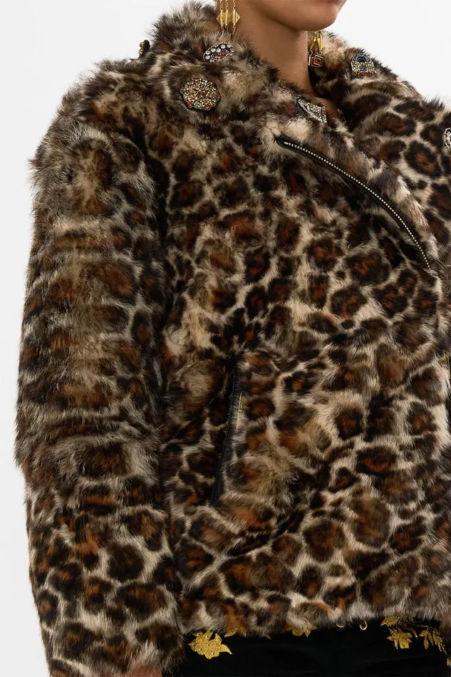 OVERSIZED FUR BIKER JACKET BORN IN BRUGES Born In Bruges Womens Camilla Jackets