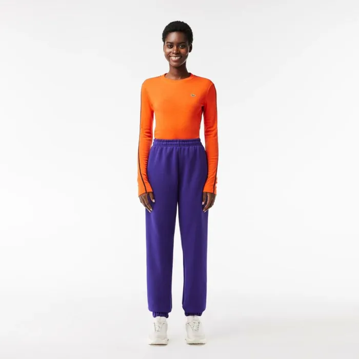 Pants and Leggings Women Lacoste Women039s Cotton Sweatpants Acai Purple Sni