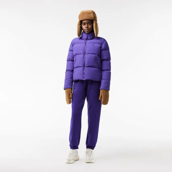 Pants and Leggings Women Lacoste Women039s Cotton Sweatpants Acai Purple Sni