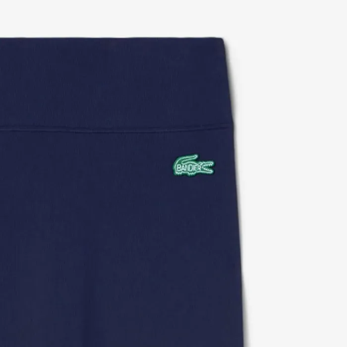 Pants and Leggings Women Lacoste Women039s Lacoste X Bandier Ribbed Flare Pants Navy Blue 166