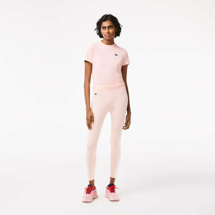 Pants and Leggings Women Lacoste Womens SPORT 78 Length Recycled Polyester Leggings Waterlily Pink Kf9 Pants and Leggings Women Lacoste Womens SPORT 78 Length Recycled Polyester Leggings Waterlily Pink Kf9