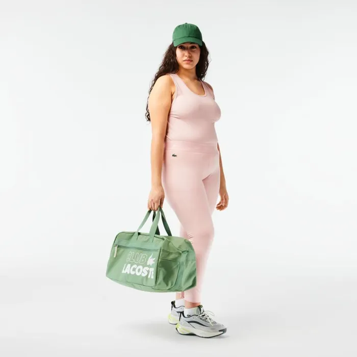 Pants and Leggings Women Lacoste Womens SPORT 78 Length Recycled Polyester Leggings Waterlily Pink Kf9