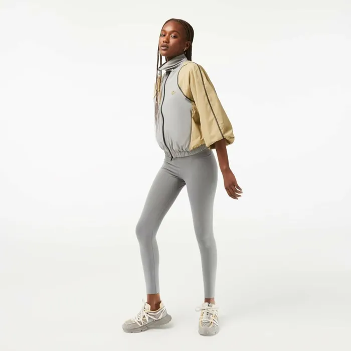 Pants and Leggings Women Lacoste Womens SPORT Sculpting Leggings Grey Chine Yrd