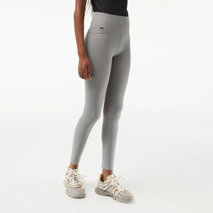 Pants and Leggings Women Lacoste Womens SPORT Sculpting Leggings Grey Chine Yrd