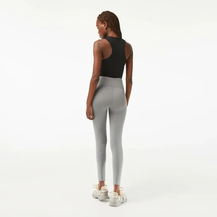 Pants and Leggings Women Lacoste Womens SPORT Sculpting Leggings Grey Chine Yrd