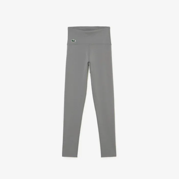 Pants and Leggings Women Lacoste Womens SPORT Sculpting Leggings Grey Chine Yrd
