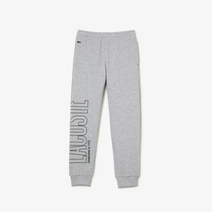Pants and Shorts Kids Lacoste Kids039 Branded Sweatpants Grey Chine Cca