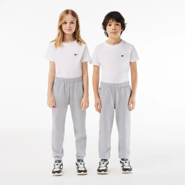 Pants and Shorts Kids Lacoste Kids039 Cotton Blend Sweatpants Grey Chine Cca