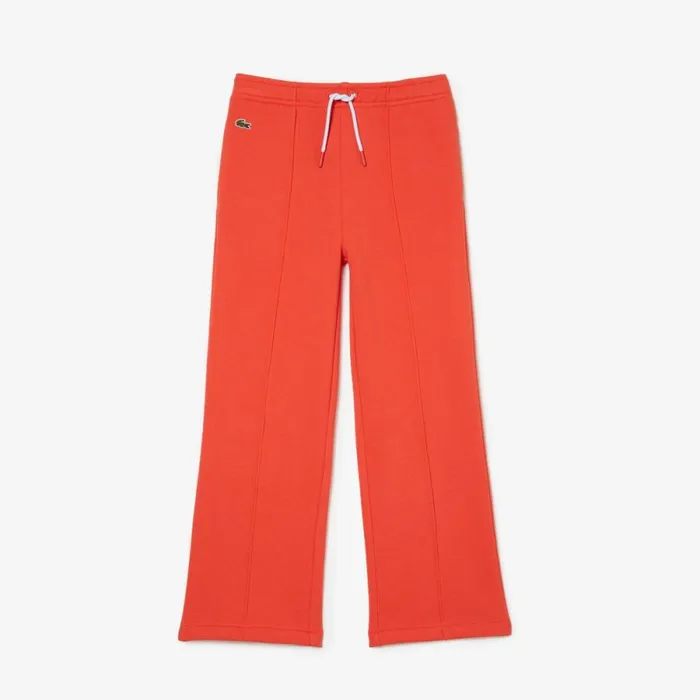 Pants and Shorts Kids Lacoste Kids039 Wide Leg Pants Orange 02k