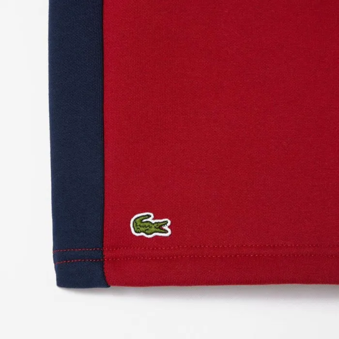 Pants and Shorts Kids Lacoste Kids Striped Organic Cotton Shorts Bordeaux Navy Blue Iqf