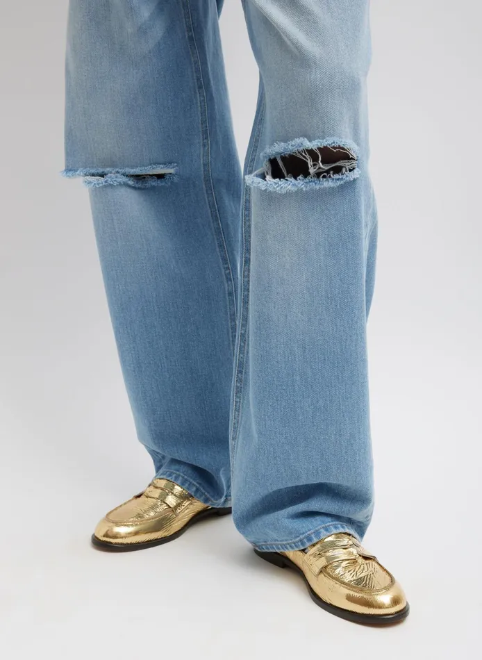 Pants and Shorts Women Tibi Vintage Wash Denim Ryder Jean