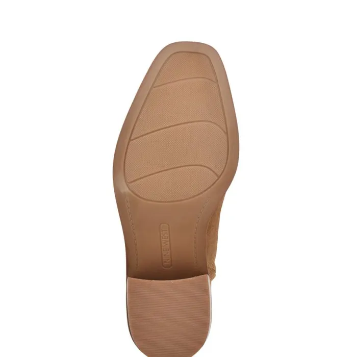 Papito Tailored Booties Natural Suede Women Nine West Boots and Booties