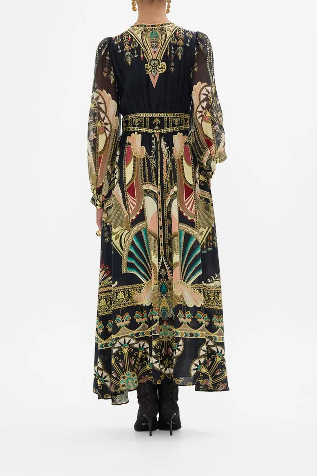 PEAKED WAISTBAND LONG DRESS THEY CALLED HER NEFERTARI They Called Her Nefertari Womens Camilla Dresses