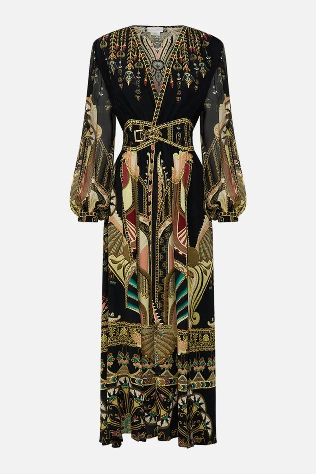 PEAKED WAISTBAND LONG DRESS THEY CALLED HER NEFERTARI They Called Her Nefertari Womens Camilla Dresses
