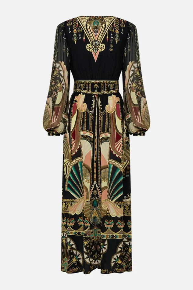 PEAKED WAISTBAND LONG DRESS THEY CALLED HER NEFERTARI They Called Her Nefertari Womens Camilla Dresses