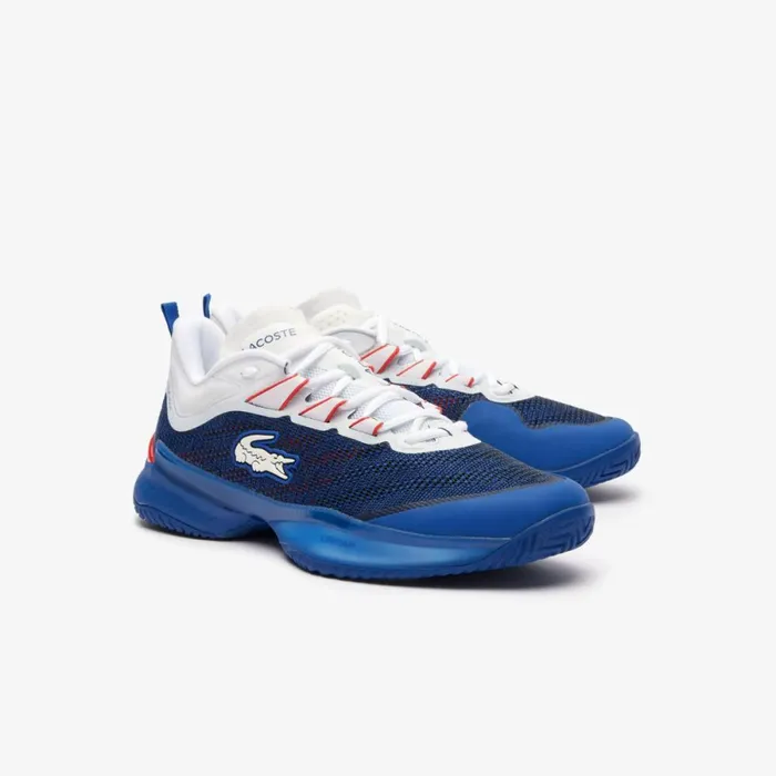 Performance Men Lacoste Men039s AGLT23 Ultra Tennis Shoes Bluwhtred 5a2