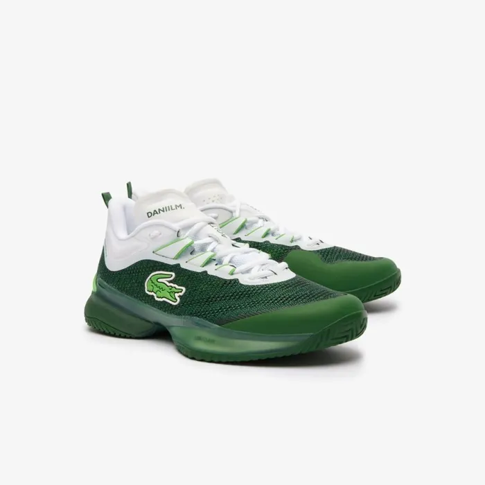 Performance Men Lacoste Men039s Daniil Medvedev AGLT23 Ultra Tennis Shoes Dk Grnwht 2d2