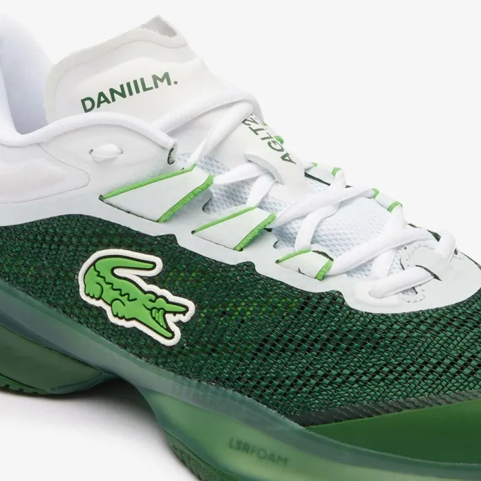 Performance Men Lacoste Men039s Daniil Medvedev AGLT23 Ultra Tennis Shoes Dk Grnwht 2d2