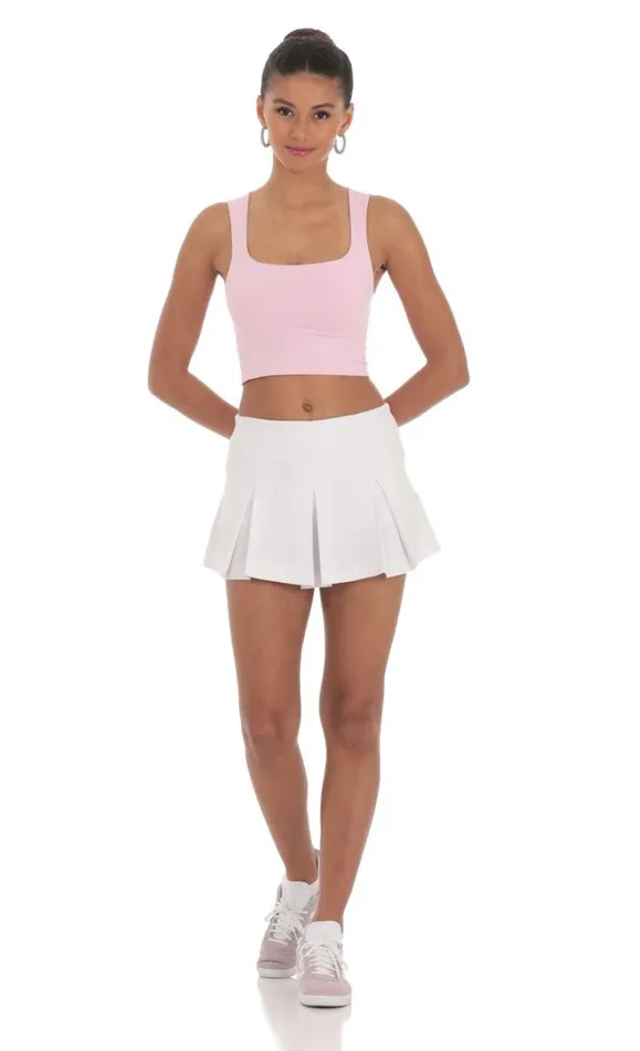 Pleated Skort White Women LUCY IN THE SKY Skirts