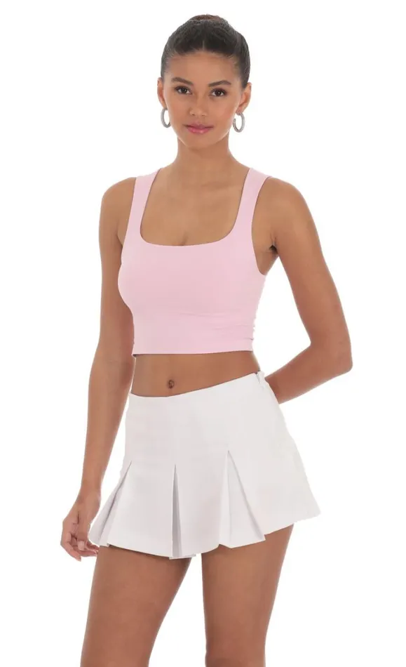 Pleated Skort White Women LUCY IN THE SKY Skirts Pleated Skort White Women LUCY IN THE SKY Skirts