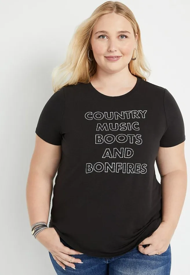 Plus Size Country Music Graphic Tee Women Maurices Plus Tops