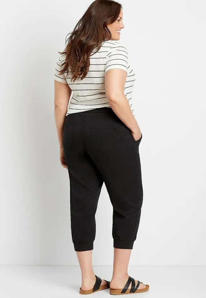 Plus Size Cropped Jogger Pant Women Maurices Plus Bottoms