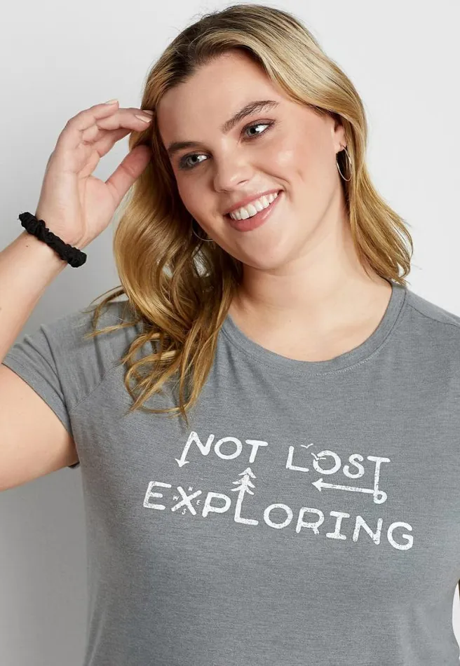 Plus Size Exploring Graphic Tee Women Maurices Plus Tops