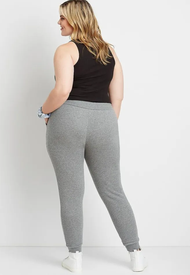 Plus Size Heather Gray Jogger Pant Women Maurices Plus Bottoms