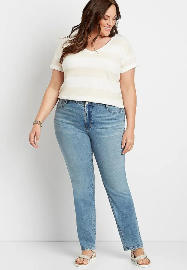 Plus Size M Jeans By Maurices Everflex Baby Bootcut Curvy High Rise Jean Women Maurices Plus Jeans Plus Size M Jeans By Maurices Everflex Baby Bootcut Curvy High Rise Jean Women Maurices Plus Jeans