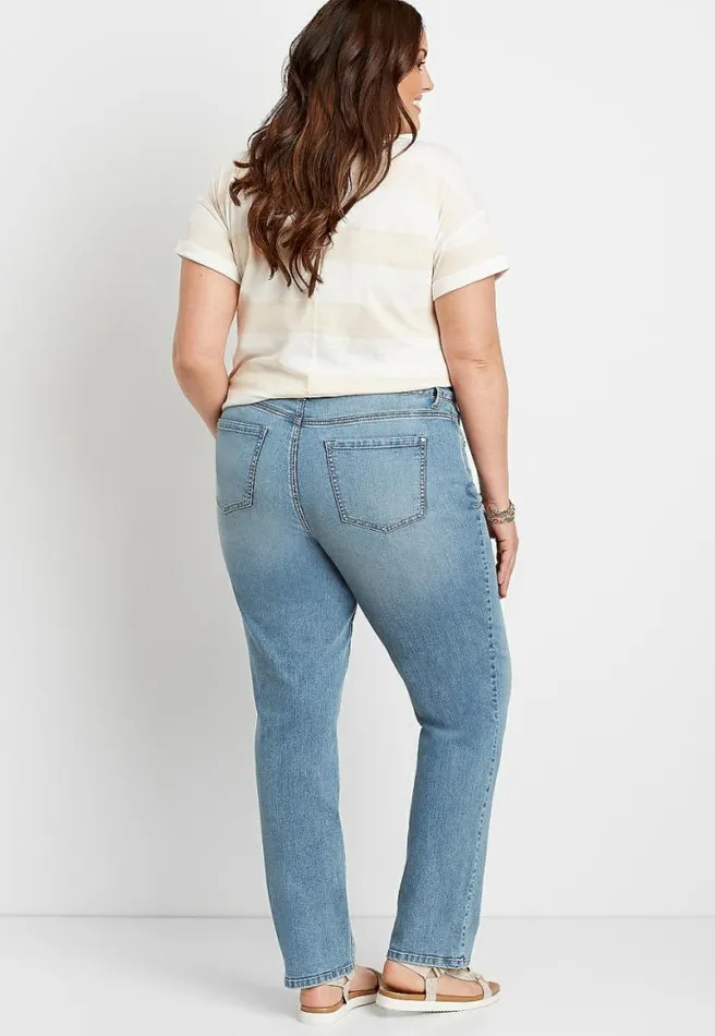 Plus Size M Jeans By Maurices Everflex Baby Bootcut Curvy High Rise Jean Women Maurices Plus Jeans